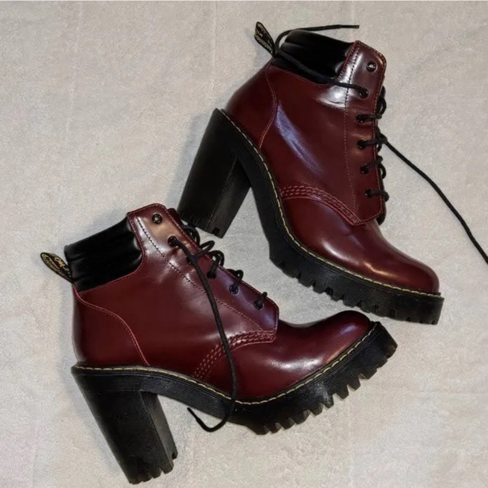 Worn once Persephone booties burgundy 7